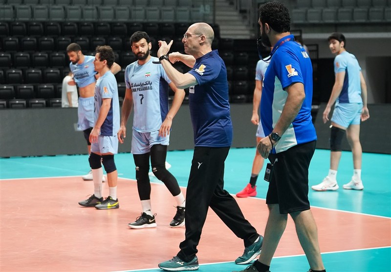 تمرین والیبال