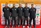 تنیس روی میز ایران جزو 8 تیم برتر آسیا