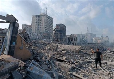 دو میلیون تن آوار در منطقه دیرالبلح؛ اسرائیل کارشکنی می‌کند